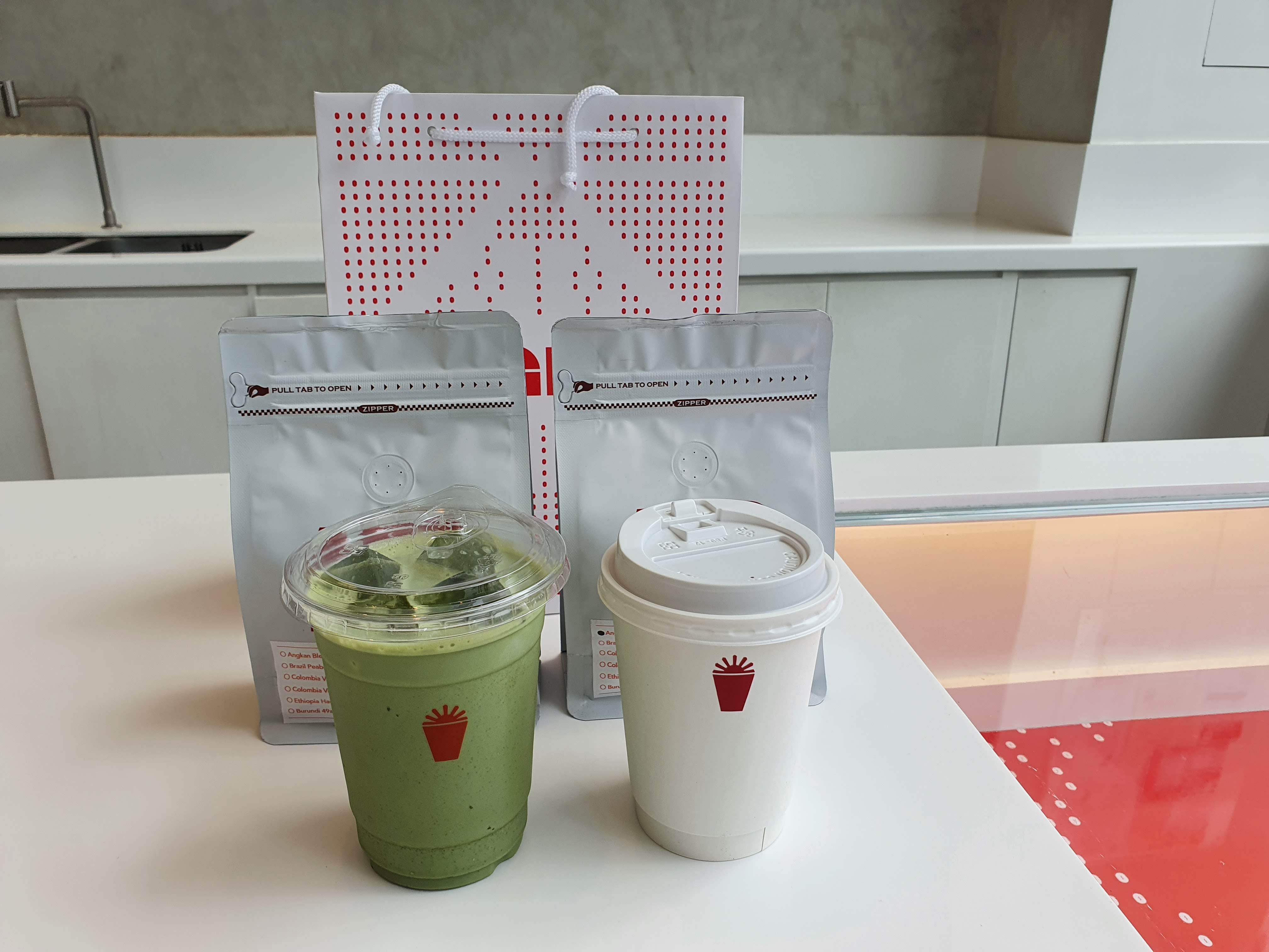  Angkan BGC - Iced Matcha coffee and Americano with Mixed blend beans.jpg