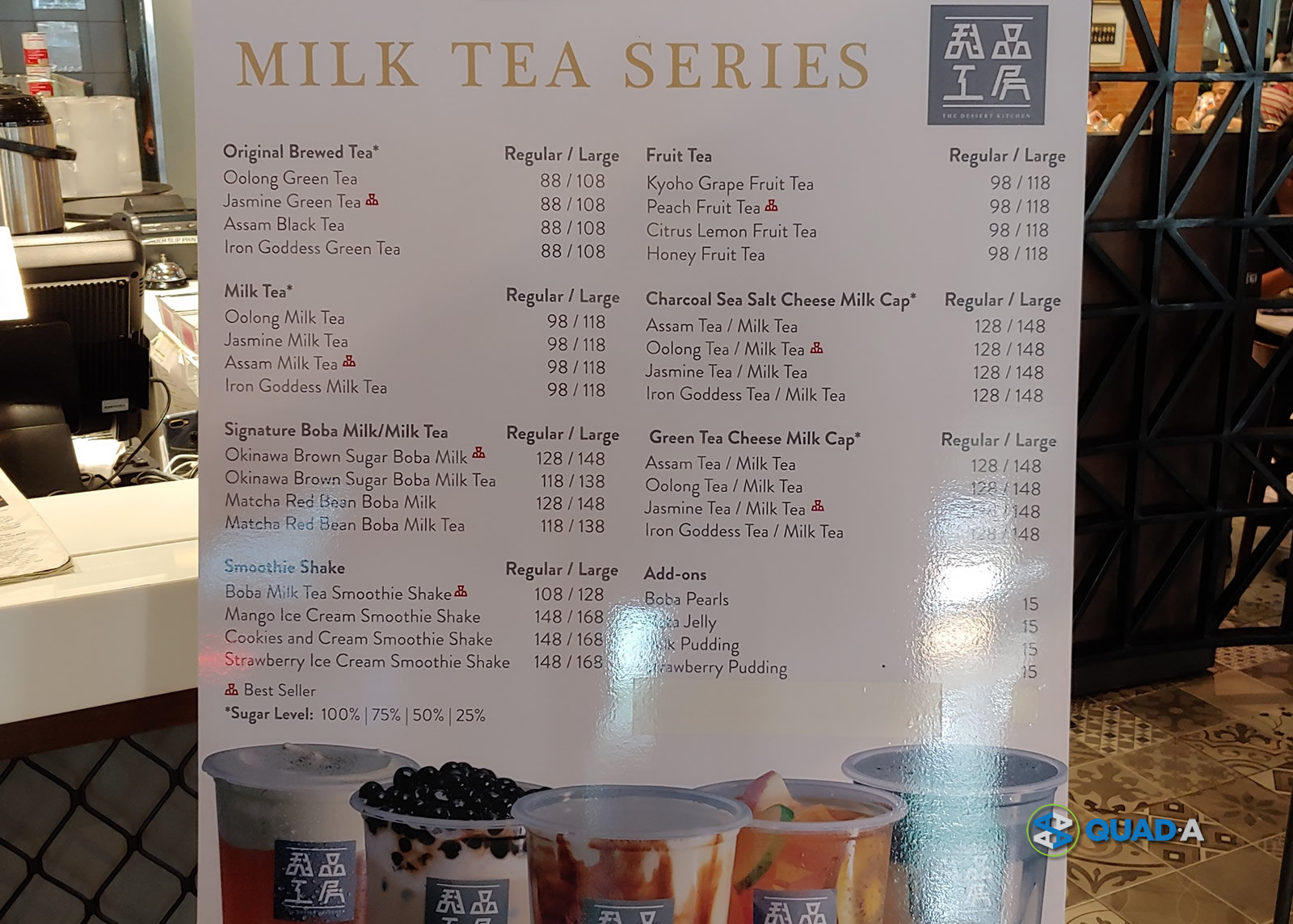 Tuan Tuan Milk Tea and Fruit Tea Menu